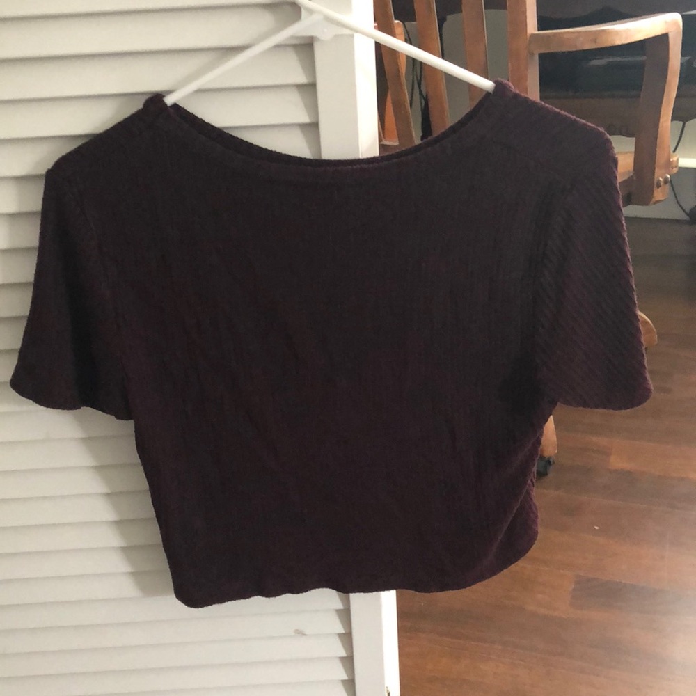 Brandy Melville burgundy tee shirt